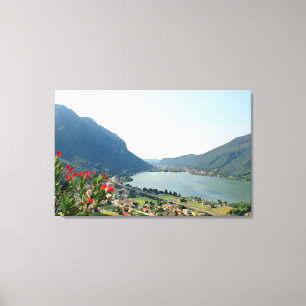 Toile Lac Lugano - 3 panneaux de peinture
