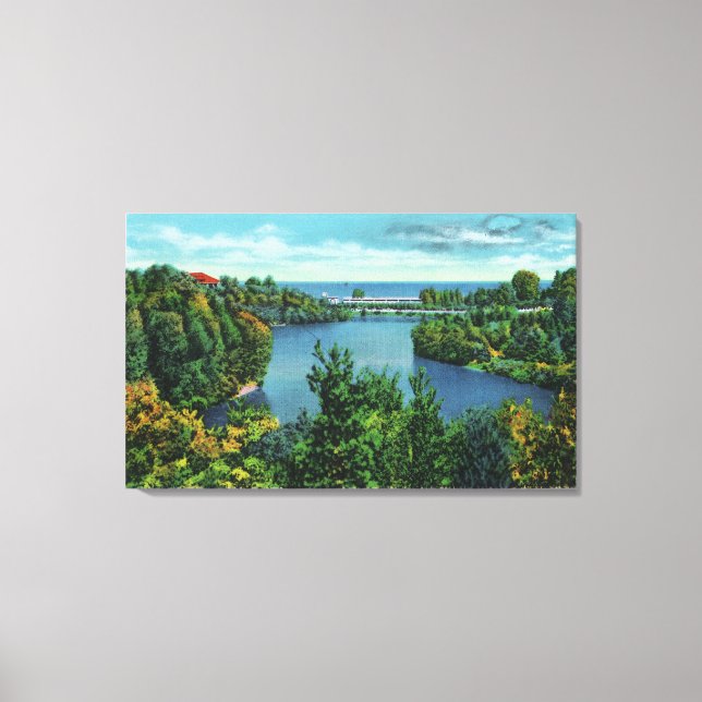 Toile Lac Ontario et Durand Eastman Park (Recto)