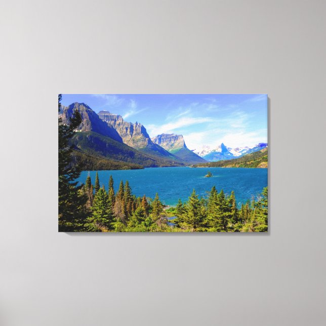 Toile Lac St. Mary, Parc national des Glaciers, Montana (Recto)