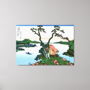 Toile Lac Suwa dans la province de Shinano