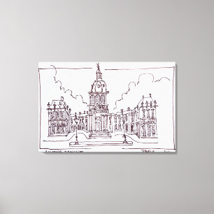 Toile L'Académie française   Seine, Paris