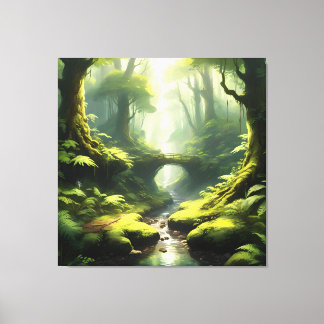 Toile L'acceptation de la forêt