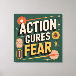 Toile L'action guérit la peur
