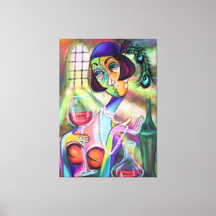 Toile Lady Pearl Canvas Imprimer Art moderne Peinture