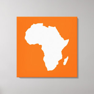 Toile L'Afrique Audacieuse de la Tangerine