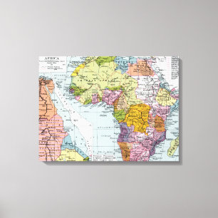 TOILE L'AFRIQUE DIVISÉE, 1914