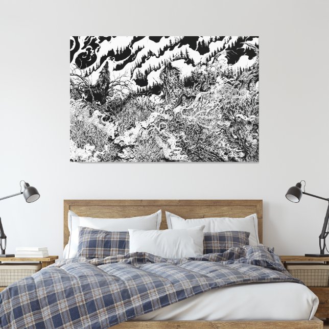 Toile Laine de la forêt des ombres (Insitu(Chambre))
