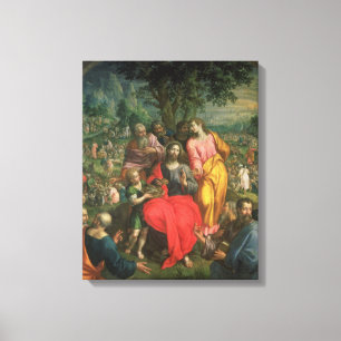 Toile L'alimentation de cinq mille, c.1590