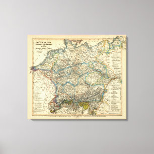Toile L'Allemagne Pays-Bas Belgique