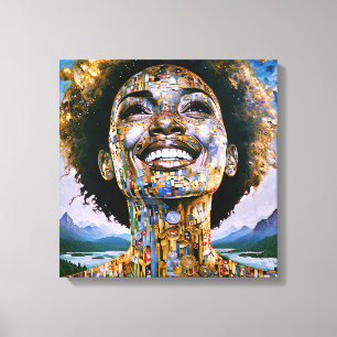 Toile "L'âme d'or, le ciel infini"