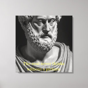 Toile L'âme ne pense jamais sans une image