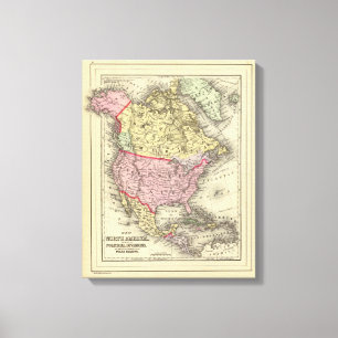 Toile L'Amérique du Nord 26
