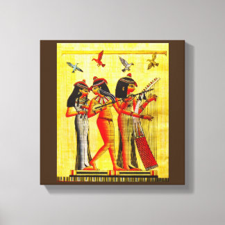 Toile L'amitié égyptienne Papyrus