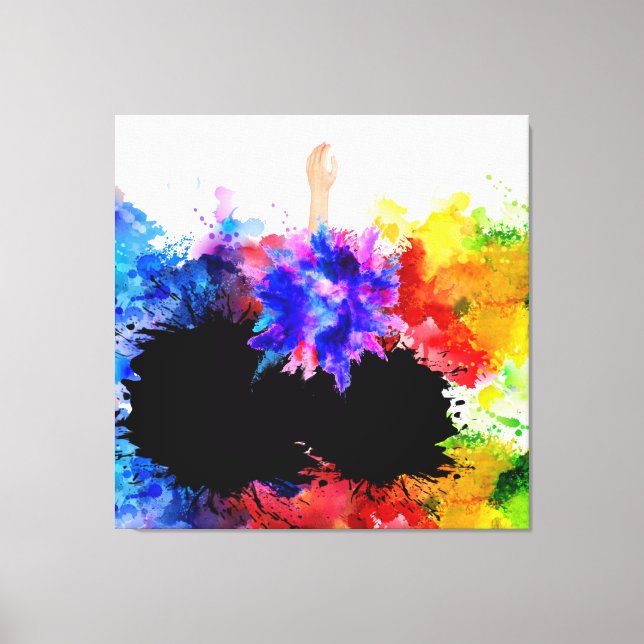 Toile L'amour de l'humanité ne périra pas l'art moderne  (Recto)