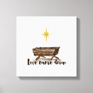 Toile L'amour de Noël est tombé