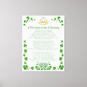 Toile L'amour des mères irlandaises est une bénédiction