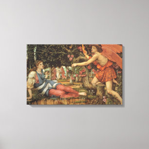 Toile L'Amour et la Jeune Fille par John Stanhope