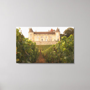 Toile L'ancien château médiéval de Rully dans la Cote
