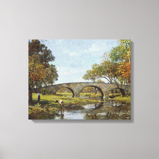 Toile L'Ancien Pont (par Theodore Robinson) (Recto)