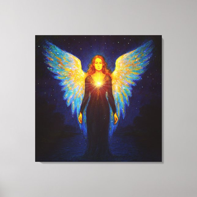 Toile L'Ange spirituel de la nuit (Recto)