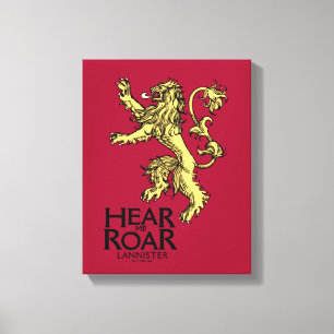 Toile Lannister Sigil - Entendez-Moi Roar