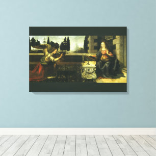 Toile L'Annonciation du Seigneur de Léonard de Vinci