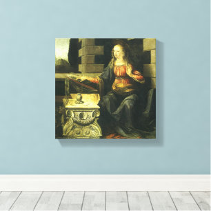 Toile L'Annonciation du Seigneur de Léonard de Vinci