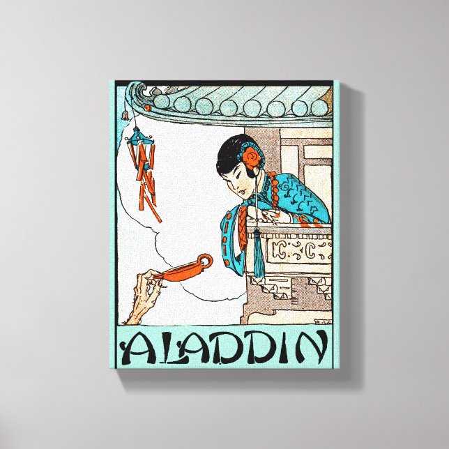 Toile Lanterne magique Vintage Aladdin (Recto)