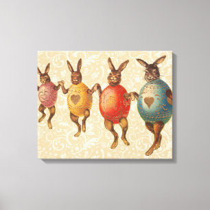 Toile Lapin de Pâques Œufs Dansants