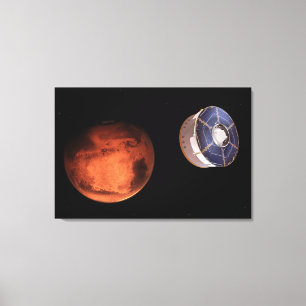 Toile L'Appareil Spacectoriel Portant Le Rover De La Per