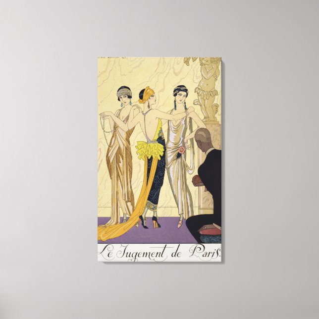 Toile L'arrêt de Paris, 1920-30 (tirage pochoir) (Recto)