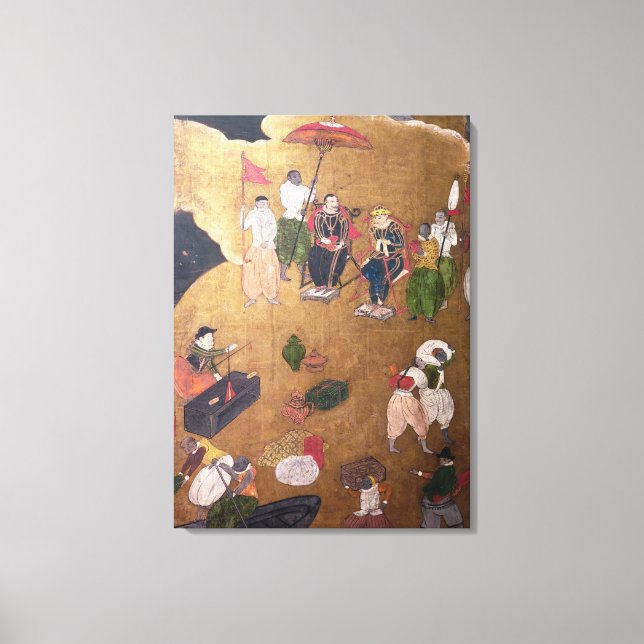Toile L'arrivée des Portugais au Japon 3 (Recto)