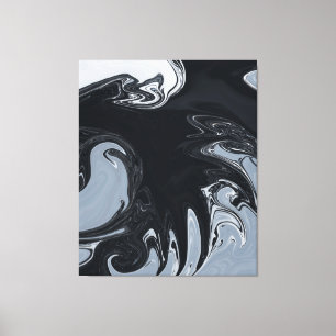 Toile L'Art Abstrait Noir Et Blanc  Meilleur art abstrai