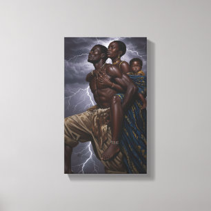 Toile L'art de la force familiale Décor mural inspiran