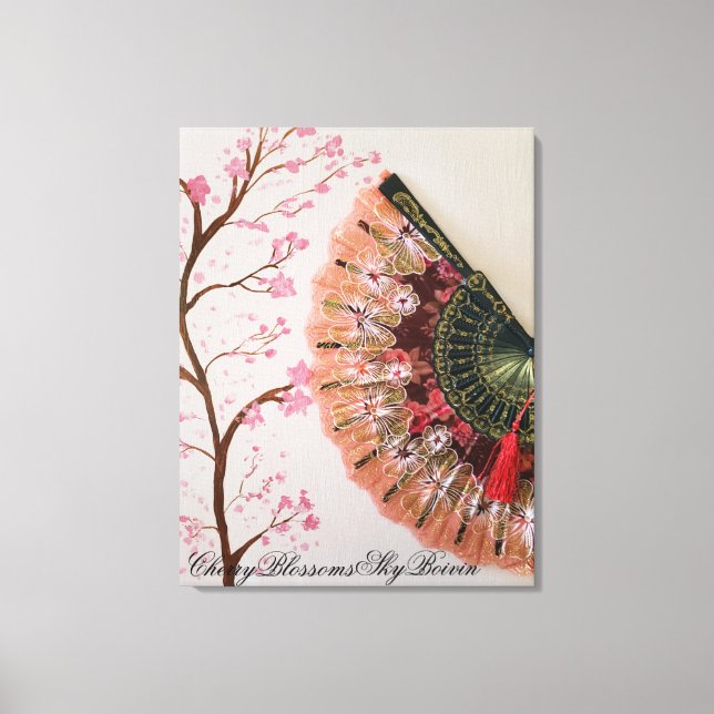 Toile l'art des fleurs de cerisiers (Recto)