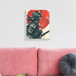 Toile L'art guerrier de Samurai
