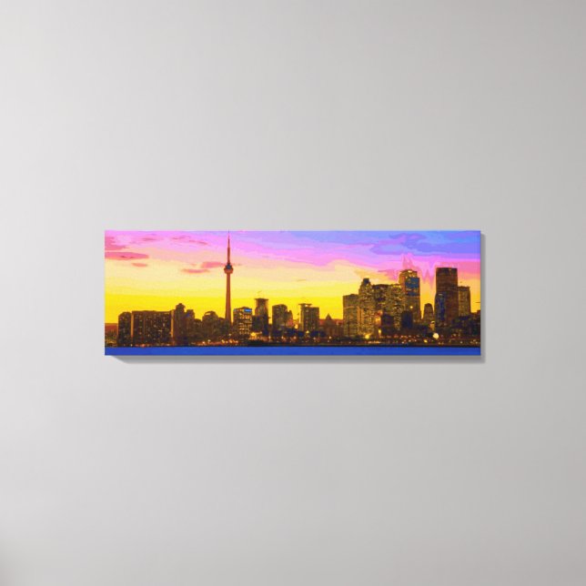Toile L'art mural "TDOT SKYLINE" d'InnovativDezynz (Recto)