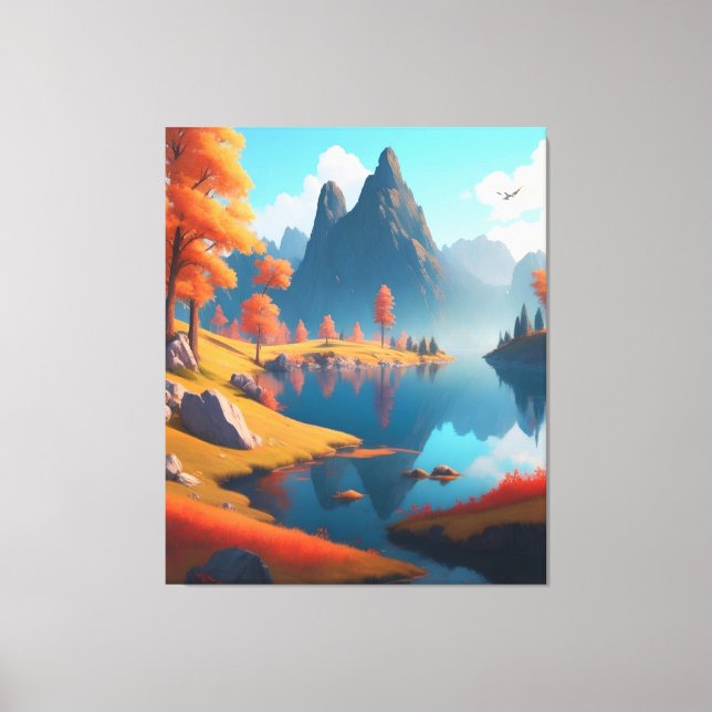 Toile L'art paysager d'automne (Recto)