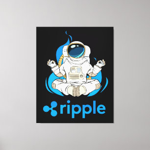 Toile L'astronaute de chiffrement XRP à chiffrement de c