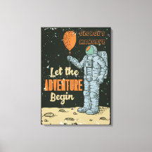 L'astronaute de Personnaliser laisse l'aventure co