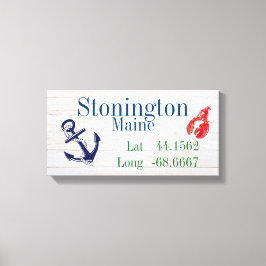 Toile Latitude et longitude de votre ville