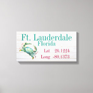 Toile Latitude et longitude de votre ville