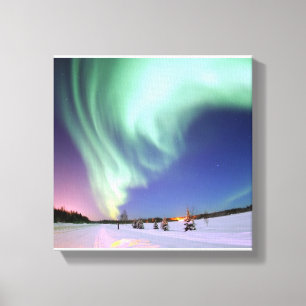 Toile L'aurore Borealis ou lumières du nord, Alaska