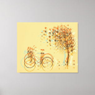 Toile L'automne laisse les arbres #4