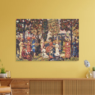Toile L'Automne par Maurice Prendergast, Vintage Fine Ar