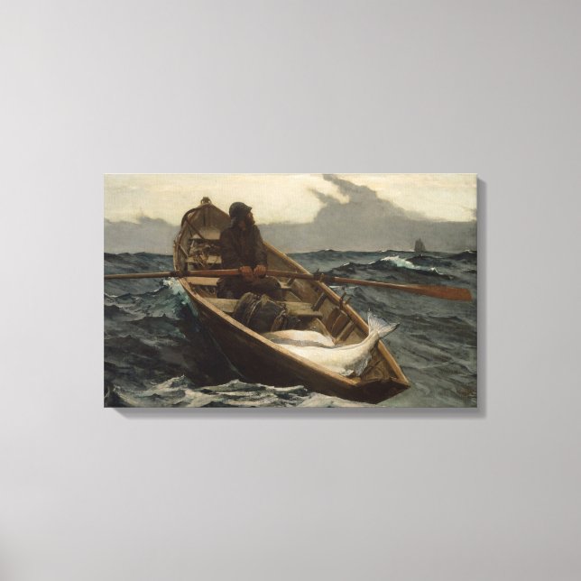 Toile L'avertissement de brouillard (par Winslow Homer) (Recto)