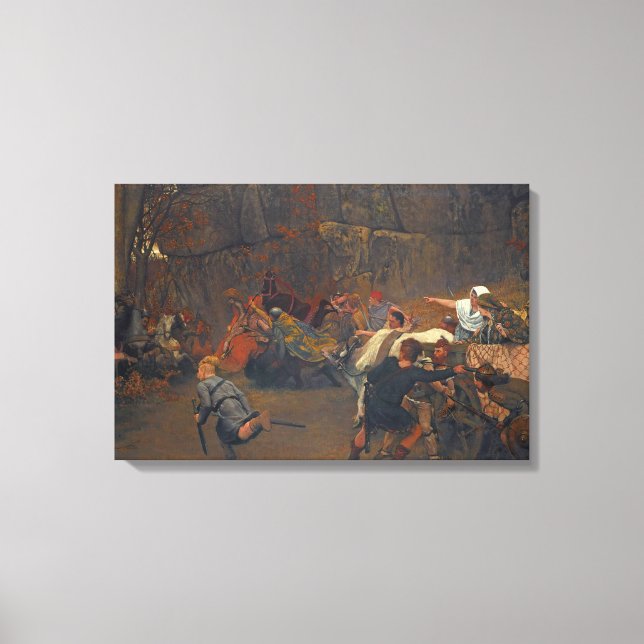 Toile Lawrence Alma-Tadema - Gunthram Bose Et Ses (Recto)