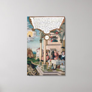 Toile Lazare et le tableau de l'homme riche