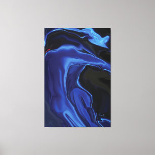 Toile Le baiser bleu