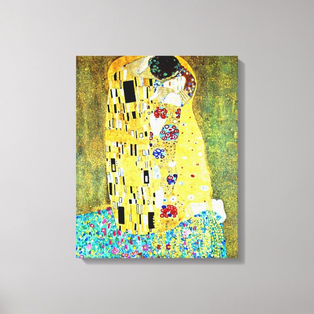 Toile Le baiser de Gustav Klimt (Recto)